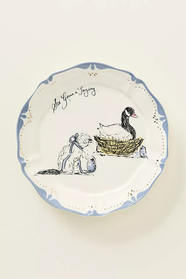 SWINK 12 Days of Christmas Dessert Plates | Anthropologie (US)