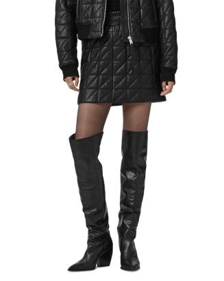 Carly Quilted Leather Skirt | Bloomingdale's (US)