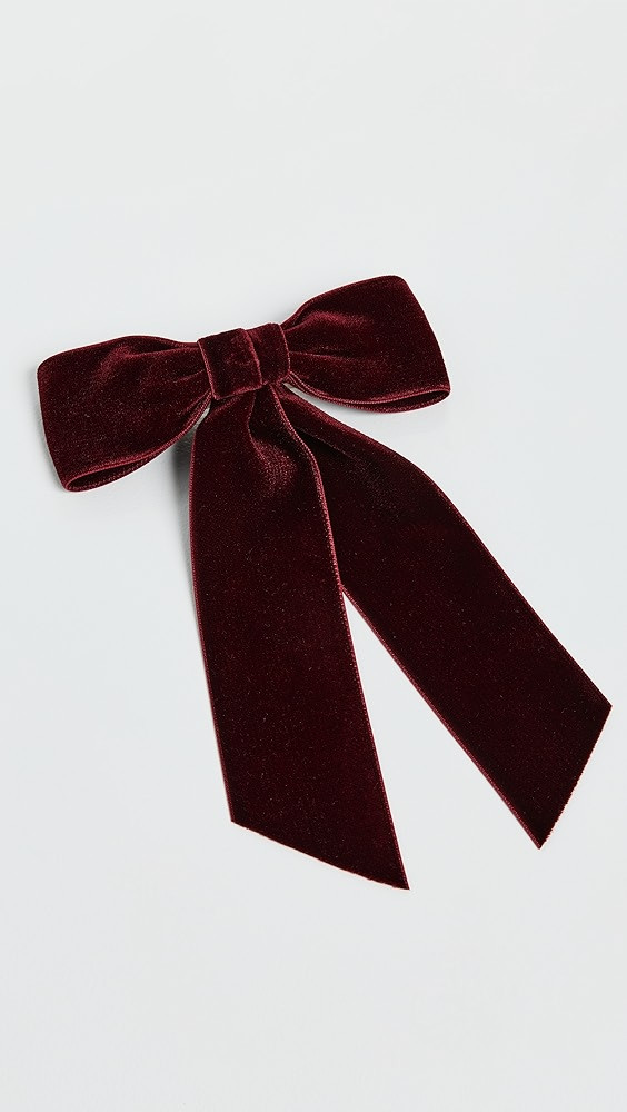 Velvet Bow Barrette | Shopbop