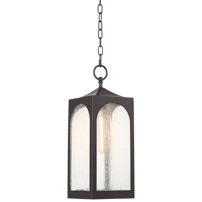 Possini Euro Tyne 19" High Bronze Lantern Outdoor Hanging Light - #71N27 | Lamps Plus | Lamps Plus