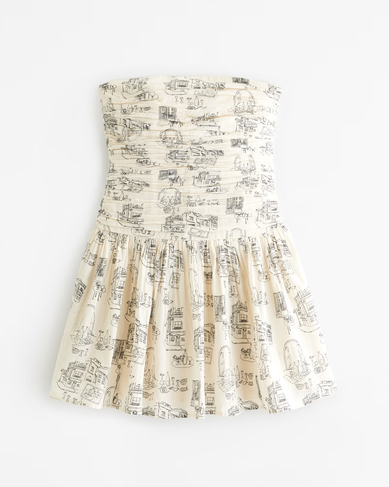 Women's The A&F Emerson Drop-Waist Mini Dress | Women's Dresses & Jumpsuits | Abercrombie.com | Abercrombie & Fitch (US)