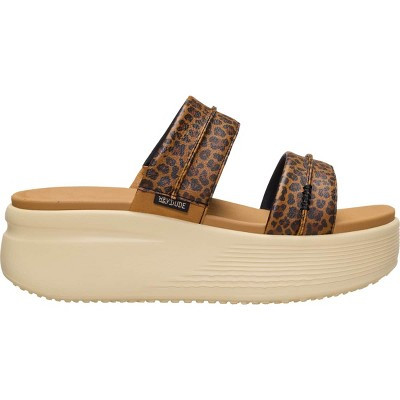 HEYDUDE Womens Austin Slide Classic , Tan Leopard, 9 | Target