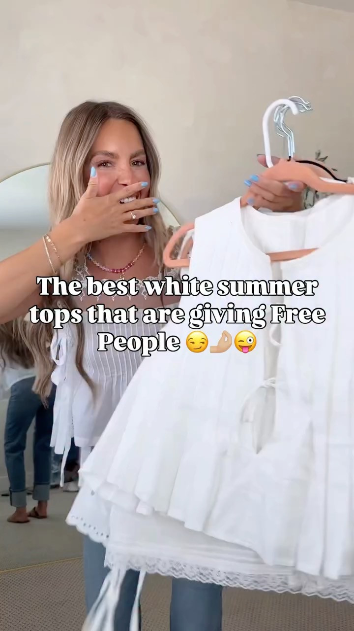 The best white summer tops from Amazon!! And they’re all under $30! Free people could NEVERRR. 😀 free people fashion look for less. What I’m wearing this summer. Affordable summer fashion. Free people inspired summer fashion. Cute summer tops. #amazonfashion #amazonfashionfinds #utahfashion 

 

#LTKgrwm #LTKootd #LTKmomlife