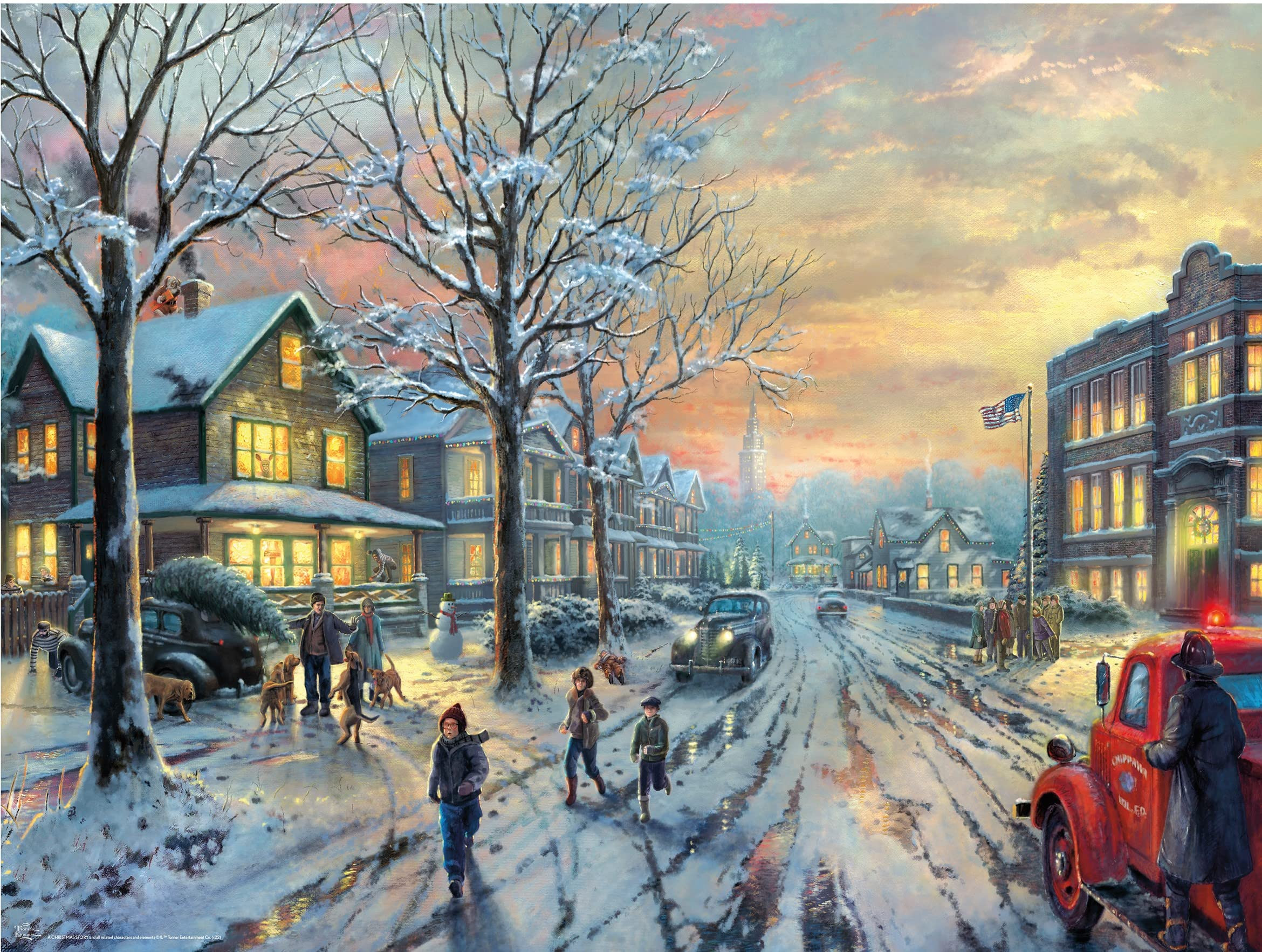 Ceaco - Thomas Kinkade - Holiday Movies - A Christmas Story - 300 Piece Jigsaw Puzzle | Amazon (US)