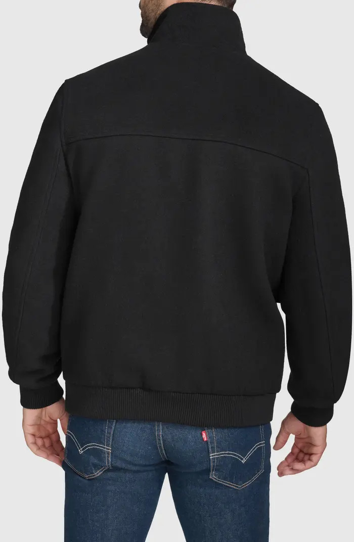 Cole Haan Signature Stand Collar Wool Blend Bomber Jacket | Nordstromrack | Nordstrom Rack