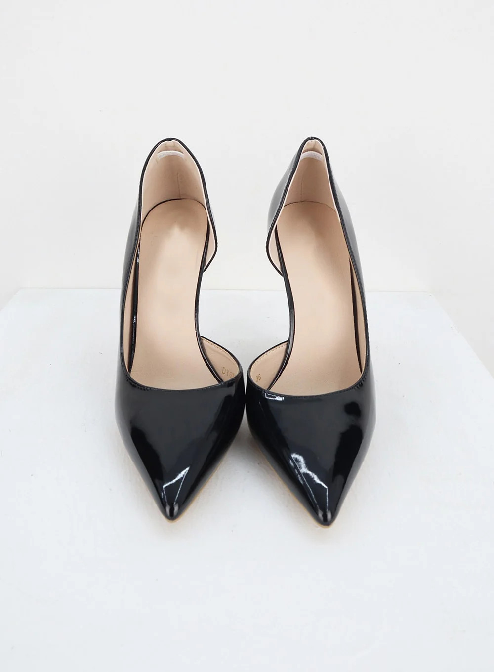 Glossy Stiletto Heel IY331Black / 250 | Lewkin