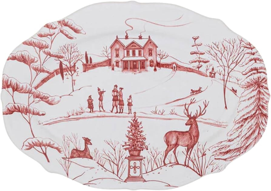 Juliska Country Estate Winter Frolic Ruby 8" Tray | Amazon (US)