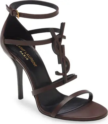 SAINT LAURENT Cassandra YSL Logo Sandal | Nordstrom | Nordstrom