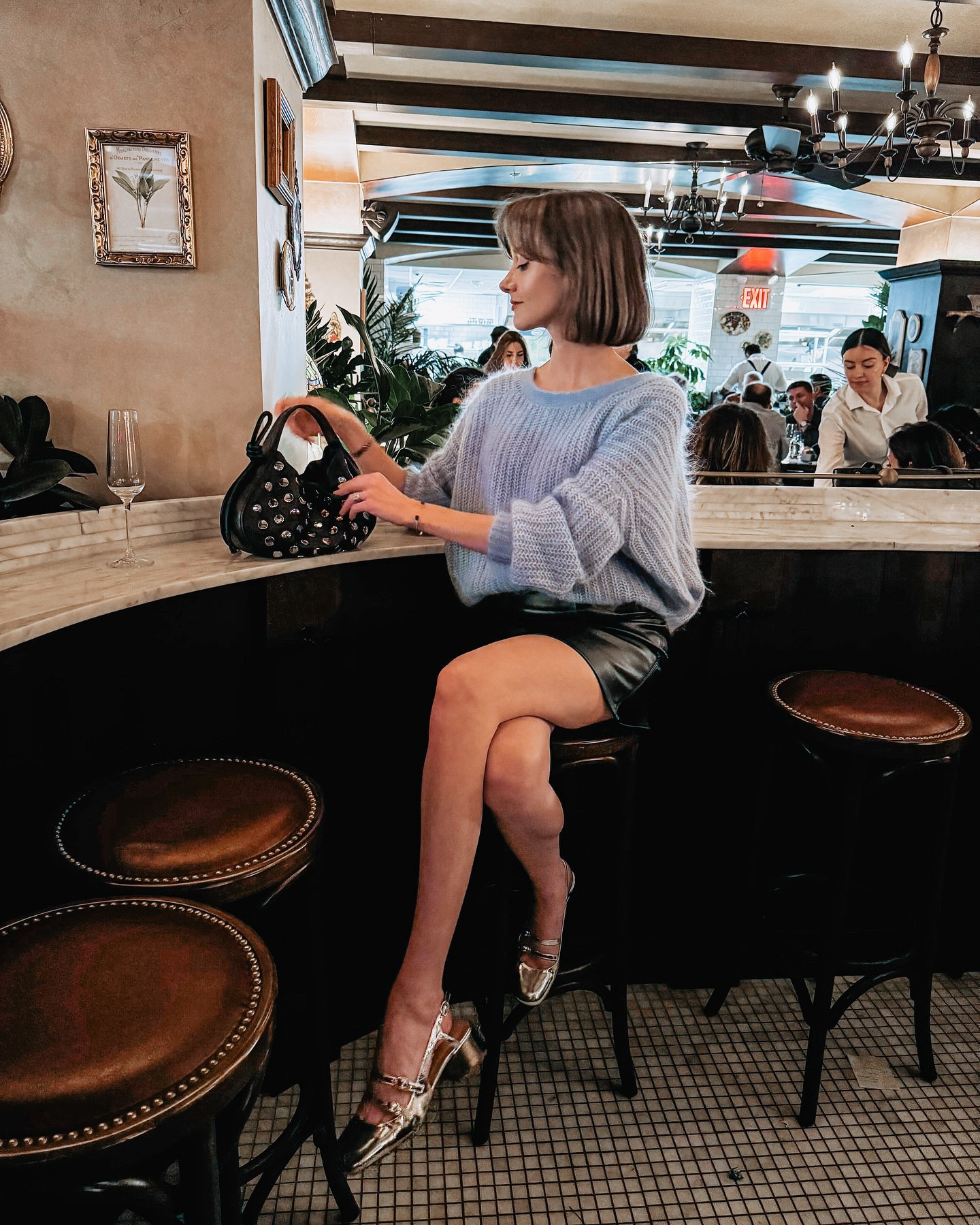 This is your sign to give your holiday outfit a sprinkle of tinsel this season. ✨
.
I think I’ve said this before, but holiday looks don’t have to be red or green to be festive. I like to play with less traditional color combos and layer fabrics like knits, leather, velvet and metallics to invoke the season. Don’t be afraid to break the mold and make it yours!

#LTKShoeCrush #LTKHoliday #LTKItBag