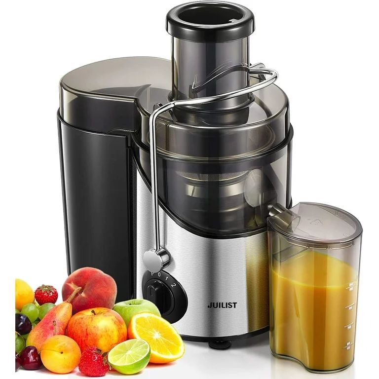 Juicer Machine Easy to Clean, 3" Feed Chute for Whole Fruit and Vegetable, Brush, Black | Walmart (US)