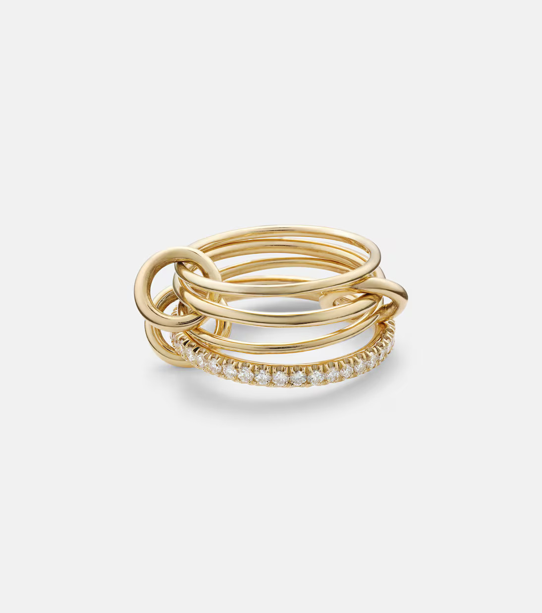 Pisces Pavé 18kt gold ring with diamonds | Mytheresa (US/CA)