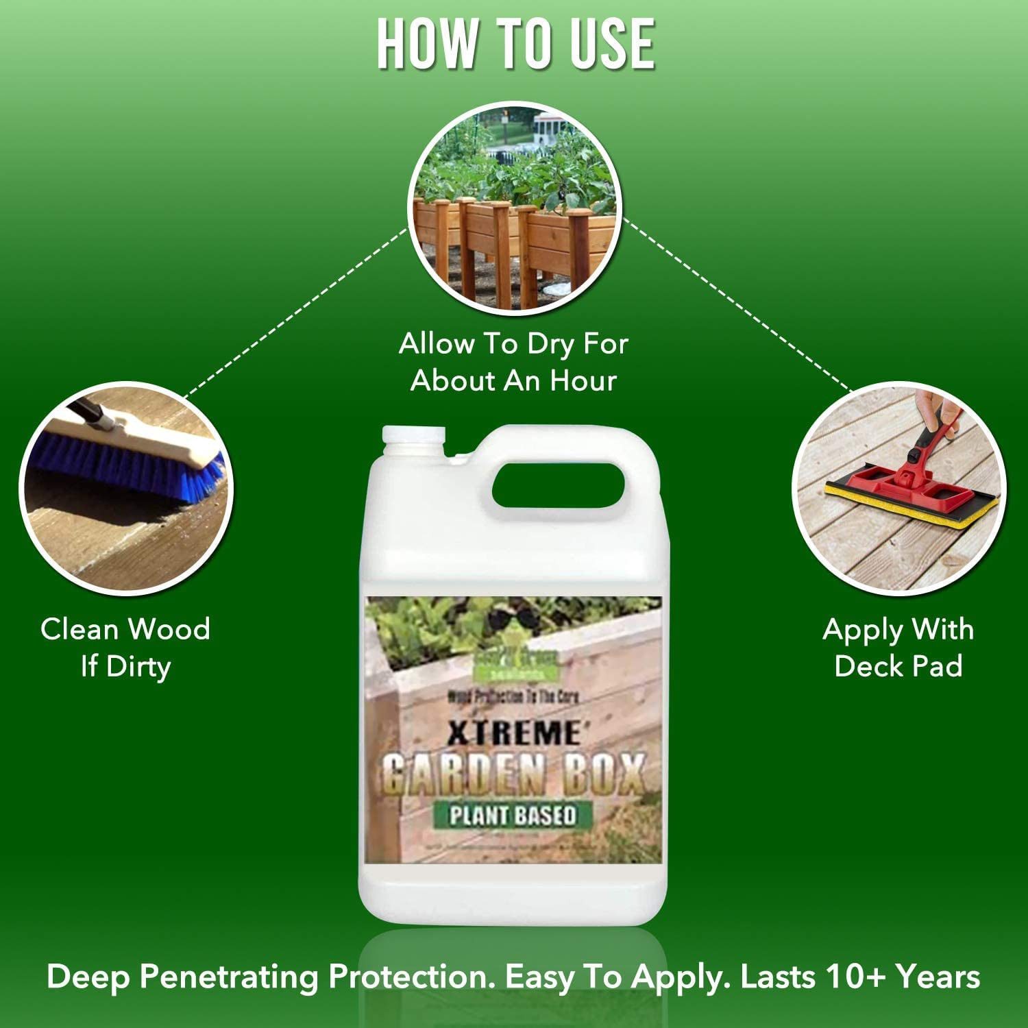 Garden Box Sealer | FDA Food Contact Safe Plant-Based Wood Sealant for Raised Bed, Planter & Pet ... | Amazon (US)