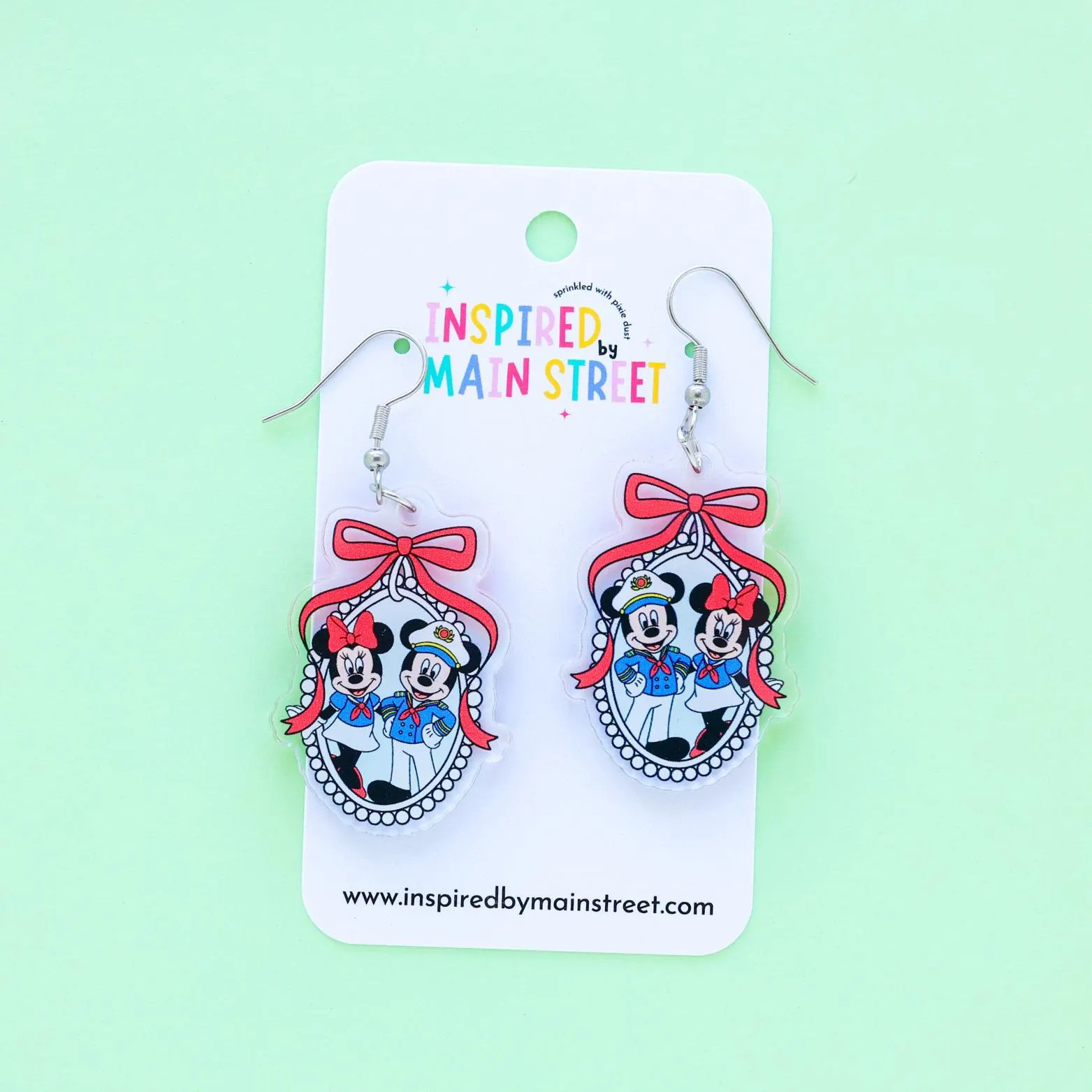 Minnie and Mickey Cruise Earring | Cruise Earring | Etsy (Global)