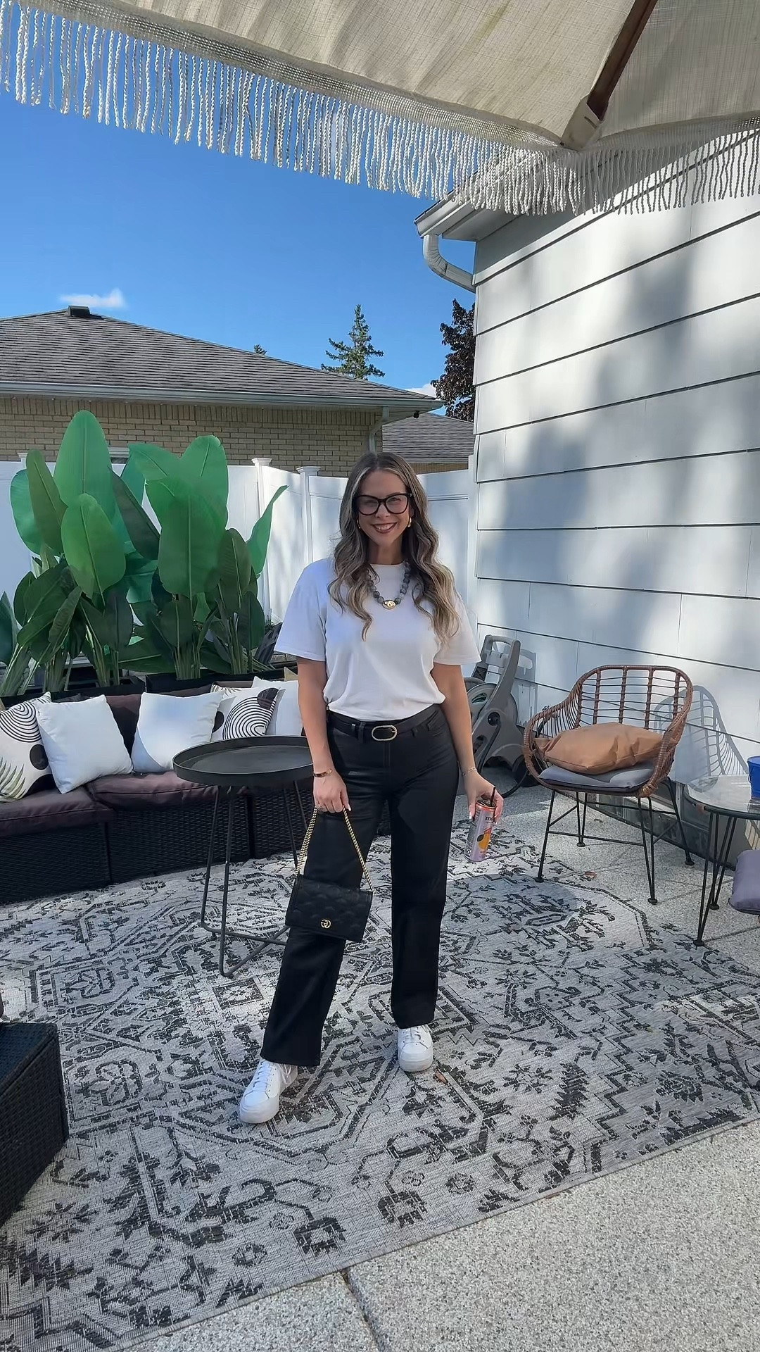 Date night, but make it effortless 🖤

A pair of black coated jeans instantly elevates any look, and paired with a classic white tee, statement jewelry, and my favorite sneakers, it’s the perfect mix of polished and comfortable.

Proof that you don’t need a complicated outfit to make a statement. The basics always win when they’re styled right.

✨ Black coated jeans
✨ Crisp white tee
✨ Bold accessories
✨ Comfortable sneakers

An easy formula I’ll be repeating all season long.

#LTKStyle #DateNightOutfit #CasualChic #EverydayStyle #TheEverydayEdit #NeutralStyle #FashionOver40 #ClassicStyle #LTKFashion #EffortlesslyPolished