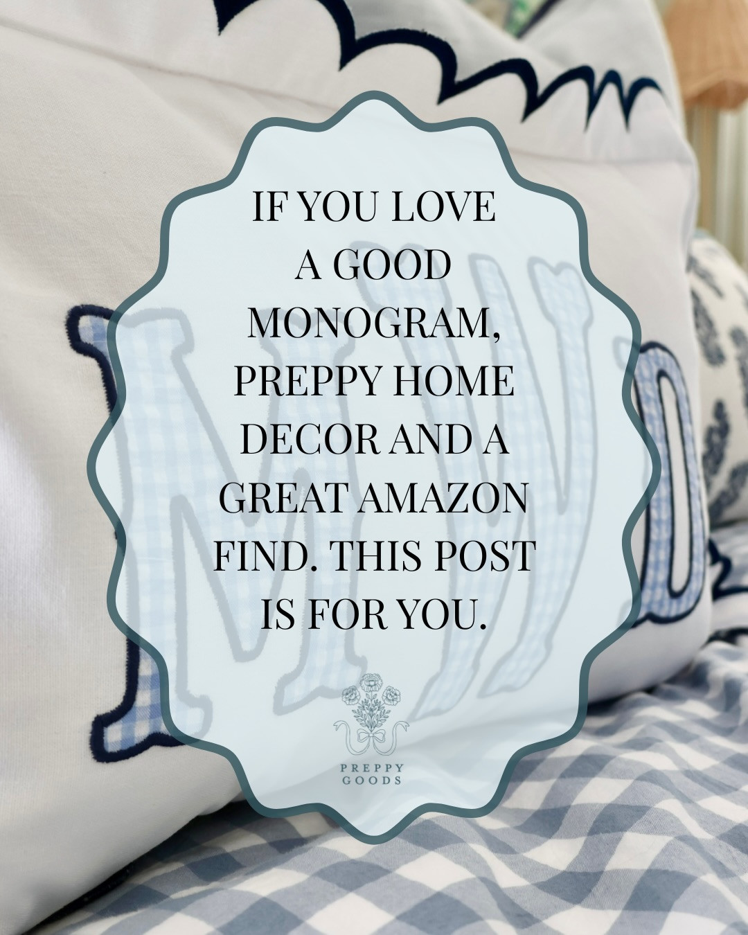 Amazon understood the assignment.

🩵 Everything is saved on my Amazon Storefront. Look for the list named “Monogrammed Home Decor” 🩵

Amazon Finds, Amazon Home, Decor, Preppy, Grandmillennial, Blue and White Decor, Traditional Home Decor, Personalized, Monogrammed #amazonmusthaves #amazonfinds #monogrameverything 

 #LTKmomlife #LTKHome #LTKKids