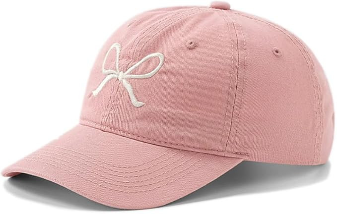 Trendy Bow-Tie Baseball Cap for Women and Men Trucker Hats Y2k Adjustable Fashion Sun Hat with Vi... | Amazon (US)