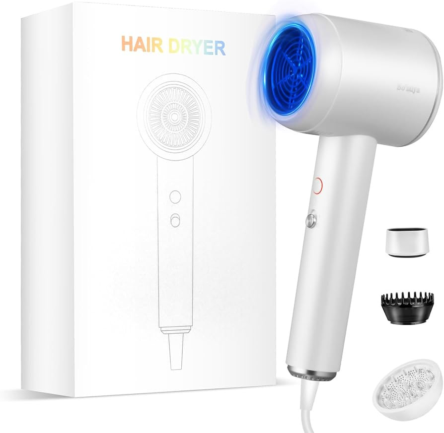 Professional Ionic Hair Dryer | Powerful Low Noise Hair Dryer | Constant Temperature for Fast Hai... | Amazon (US)