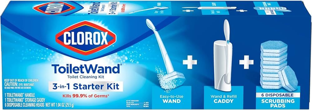 Clorox Original Cleaning System, ToiletWand, Storage Caddy, 6 Refill Heads (Package May Vary) | Amazon (US)