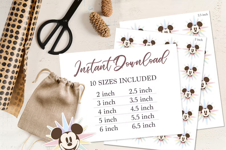 Printable Mickey's Fun Wheel Label, Mickey Birthday, Disneyland Party Decoration, Digital File - ... | Etsy (US)