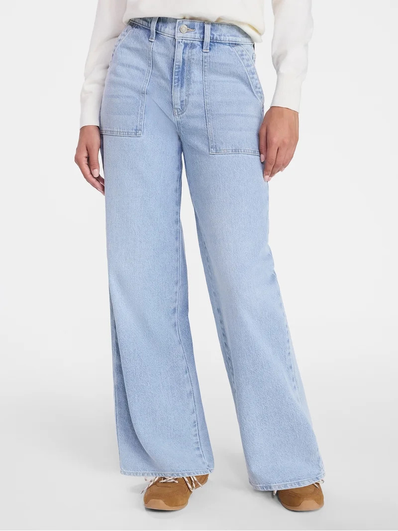 Time and Tru Women's Utility Jeans, Sizes 0-22 | Walmart (US)