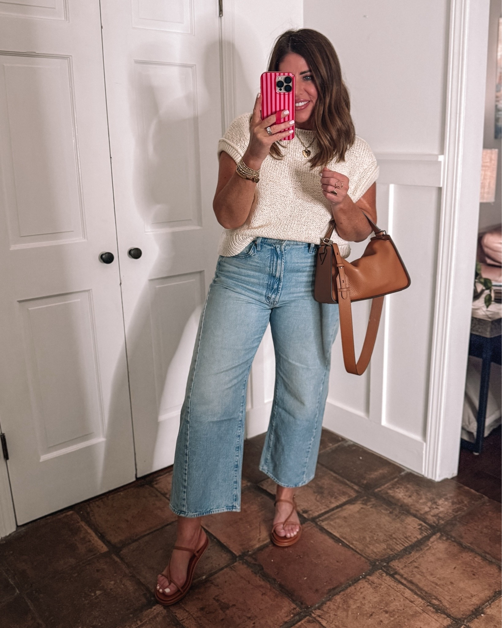 20% off at Anthropologie with code LOVERLY20

This textured sweater is so cute. I’m obsessed with the fit. It comes in one other color and I’m wearing my true size medium. It has big arm holes like a muscle tank so you’ll want to wear a tank or bralette at underneath.

These jeans are such a cute flattering fit 100% denim. I’m wearing a size 29.

￼

#LTKootd #LTKOver40 #LTKSaleAlert