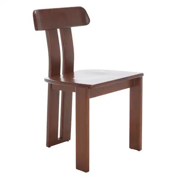 SAFAVIEH Home Collection Cayde Wood Dining Chair - 19" W x 19" D x 32" H - Walnut | Bed Bath & Beyond
