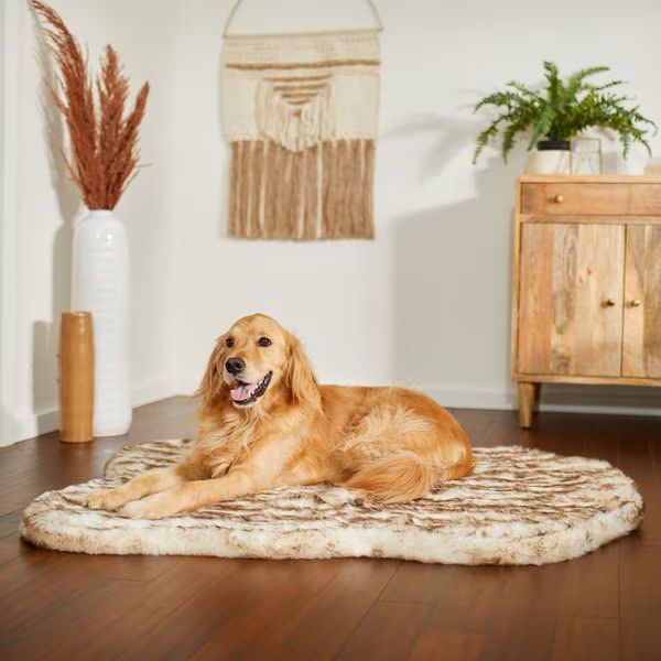 Frisco Faux Fur Orthopedic Mat Dog Bed with Removable Cover | Chewy.com