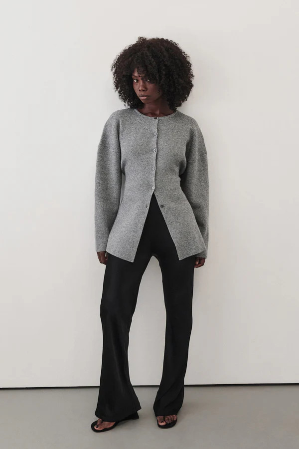 MARTHA GREY MARLE CINCHED CARDIGAN | DISSH