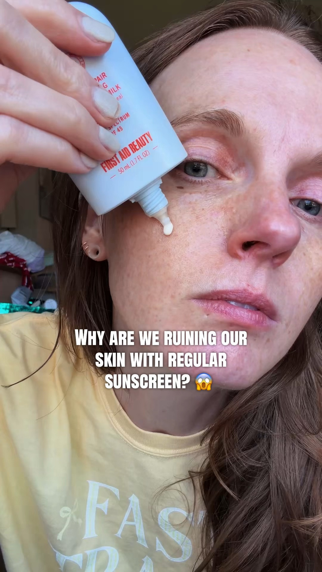 A face sunscreen that's milky and calming on the skin! No break outs just protection ba hydration
#facesunscreen #sunscreen #firstaidbeauty #skincare #summeressential

#LTKSaleAlert #LTKselfcare #LTKBeauty