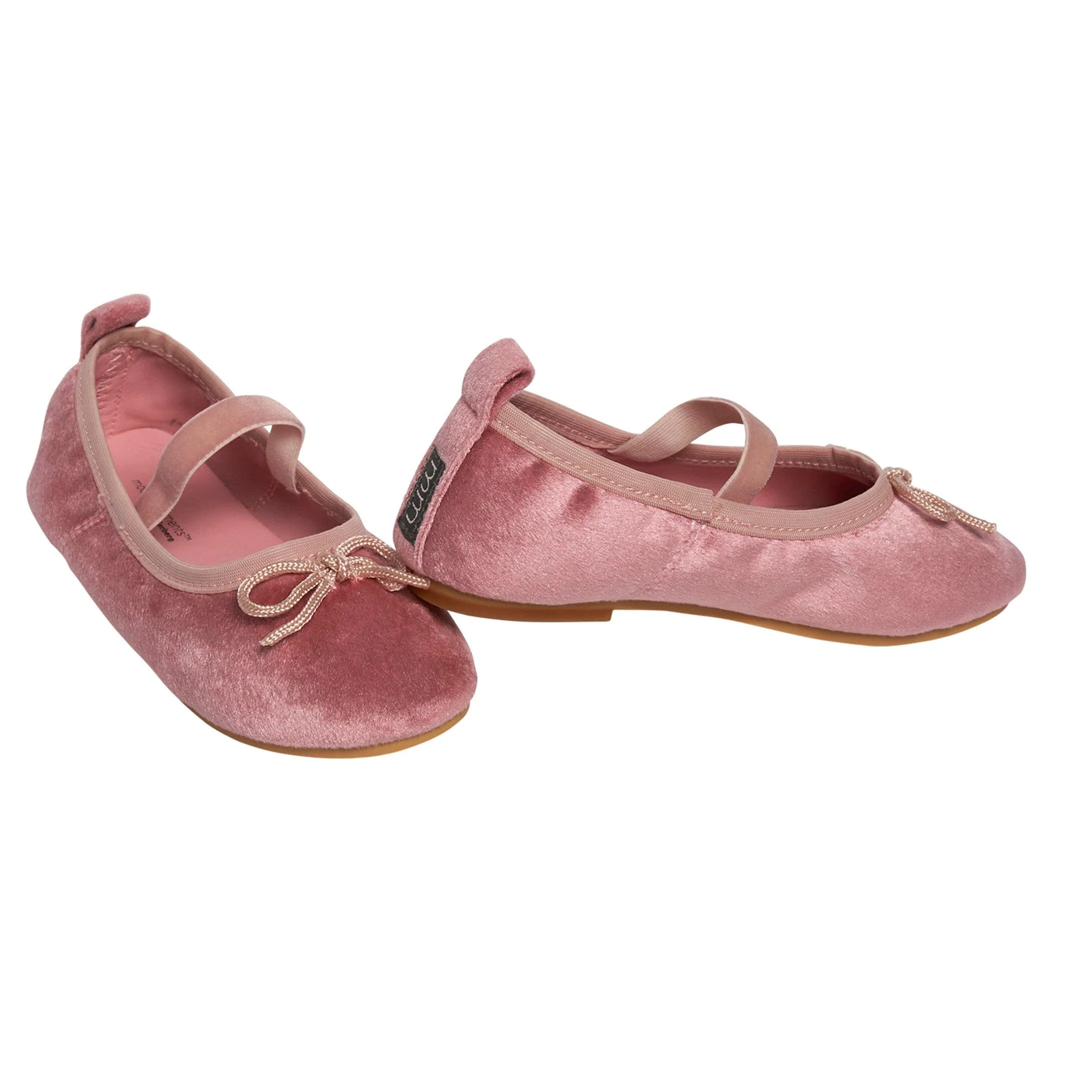 Infant & Toddler Girls Pink Velvet Ballet Flats | Gerber Childrenswear