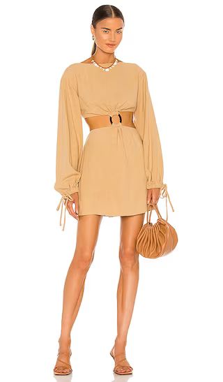 Alora Dress in Tan | Revolve Clothing (Global)