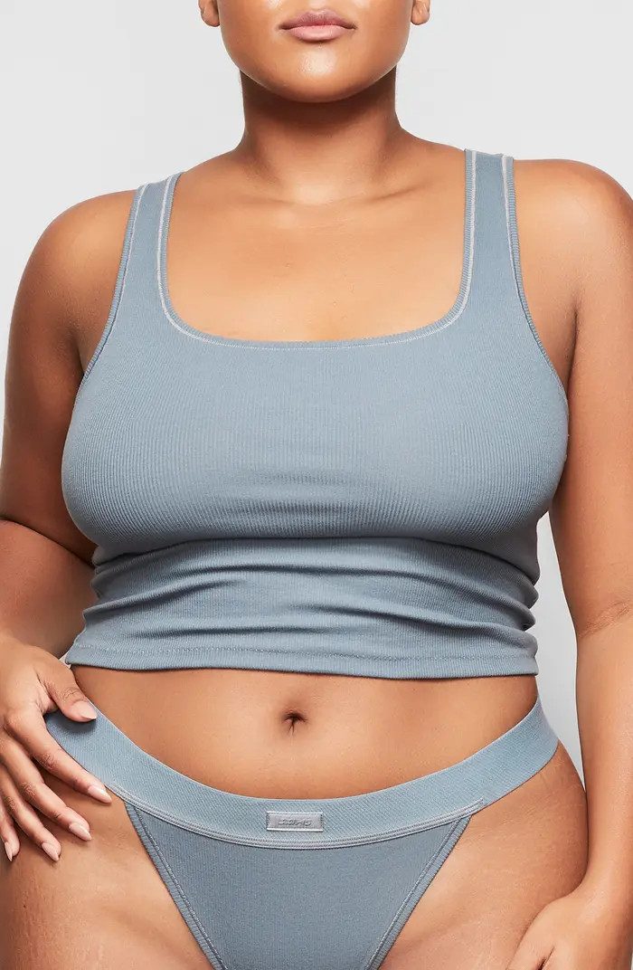 Stretch Cotton Rib Tank | Nordstrom