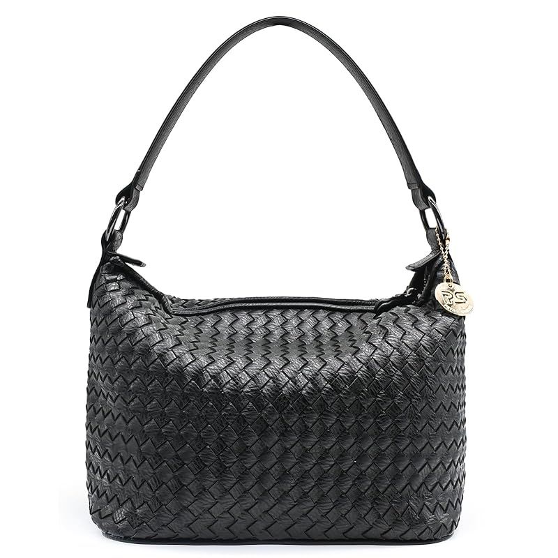 PS PETITE SIMONE Della, Woven Shoulder Bag for Women, Woven Leather Handbag Crossbody Bag Purse f... | Amazon (US)
