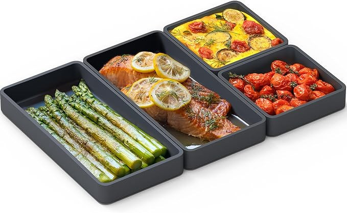 Prepd Cheat Sheets - Original Sheet Pan Dividers For Oven Cooking & Meal Prep - Nonstick, Oven Sa... | Amazon (US)