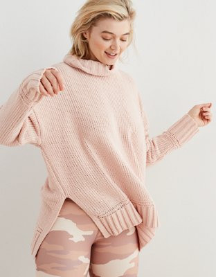 Aerie Oversized Chenille Turtleneck | American Eagle Outfitters (US & CA)