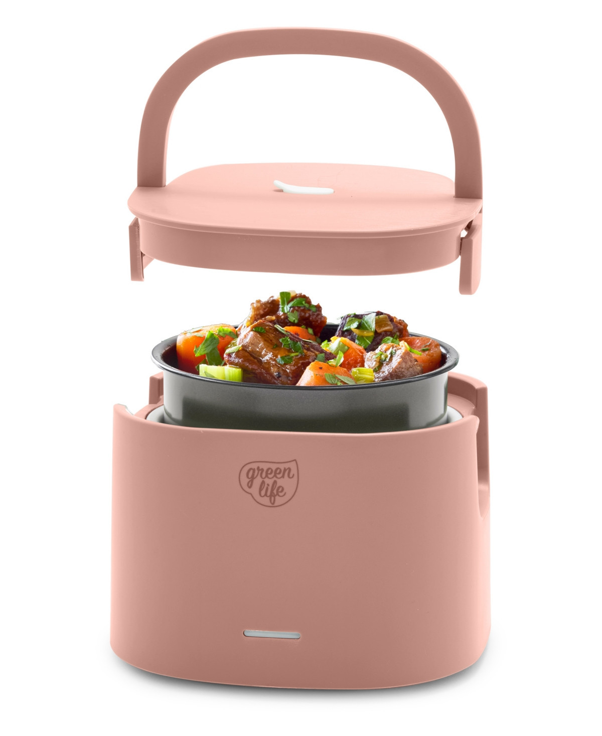 GreenLife 20 oz Healthy Electric Lunch Box - Dusty Rose | Macy's