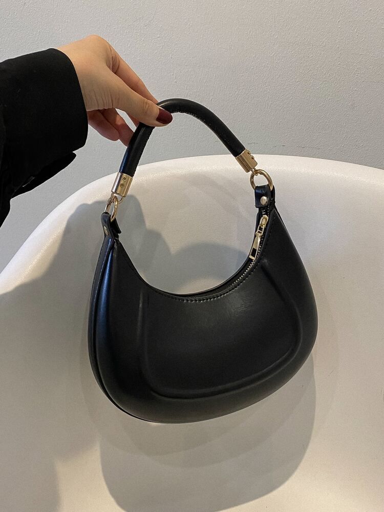 Minimalist Chain Hobo Bag | SHEIN
