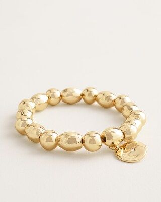 Shine Gold-Tone Medallion Stretch Bracelet | Chico's