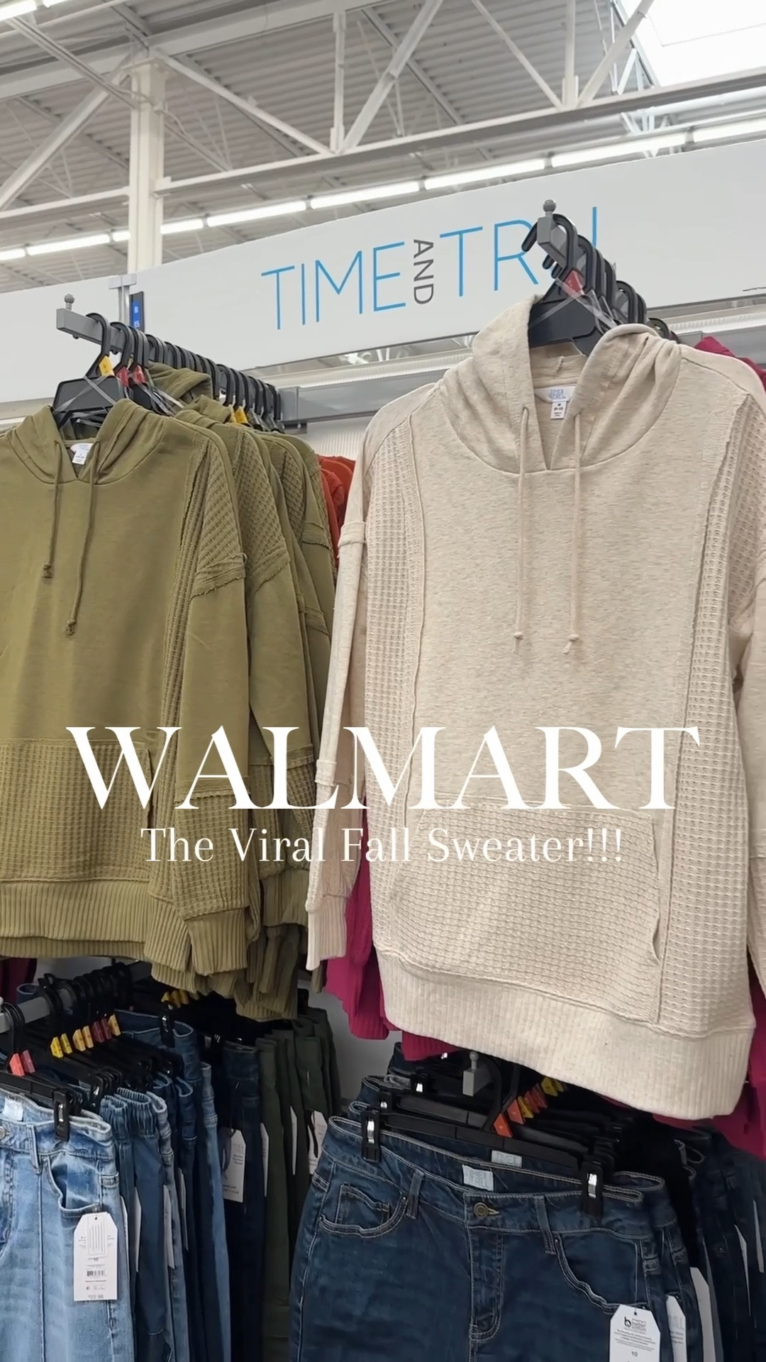 Grab her before she GONE!!! $17.98 Viral Waffle Sweater!🤍🤍🤍

My legging ladies, you NEED this one. Such an elevated take on a basic sweater. It has the cutest raw edge hems, waffle knitting, and comes in 5 colors & sizes XS - XXXL.
Feels like a comfy hoodie, but has such elevated details that create a really polished look.

SIZING: XL / Normal size small (these are going so viral that I only could get them in size XL at the store. I think going up 2 sizes is perfect & could have done a L)✨