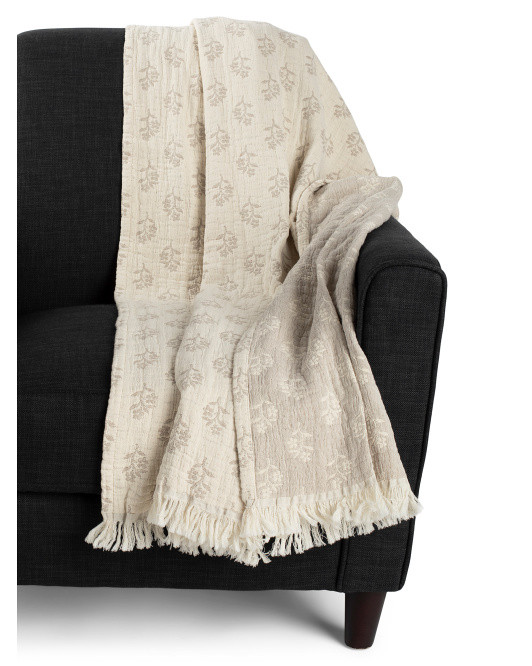 Made In Portugal Leaves Mallow Throw | TJ Maxx