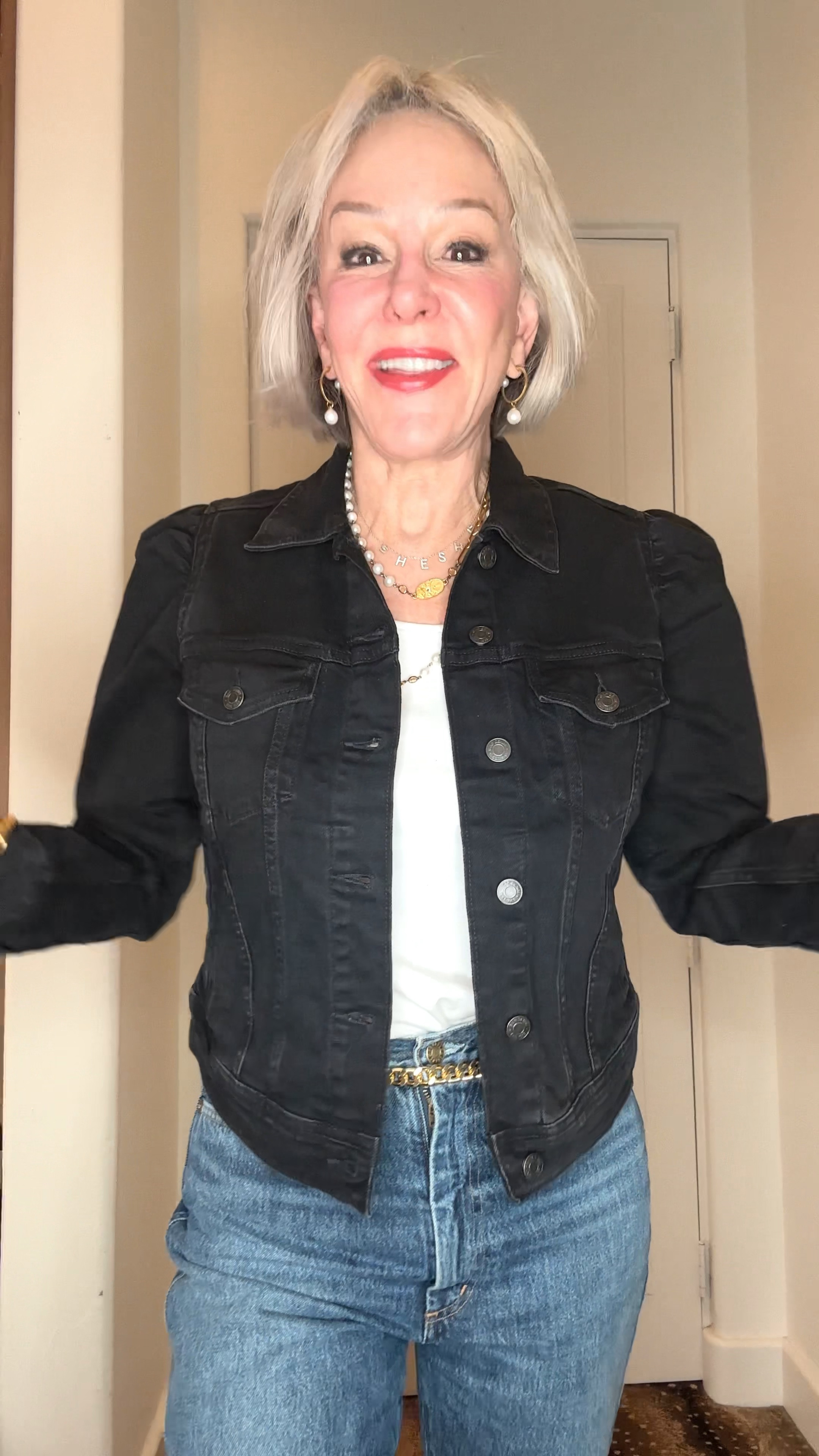 Puffed sleeve black denim jacket by @gapfactory It is almost identical to the other designer jacket linked but for a fraction of the price
#blackdenimjacket #denimjacket #trending #denimtrends 

#LTKover40 #LTKsalealert #LTKfindsunder100