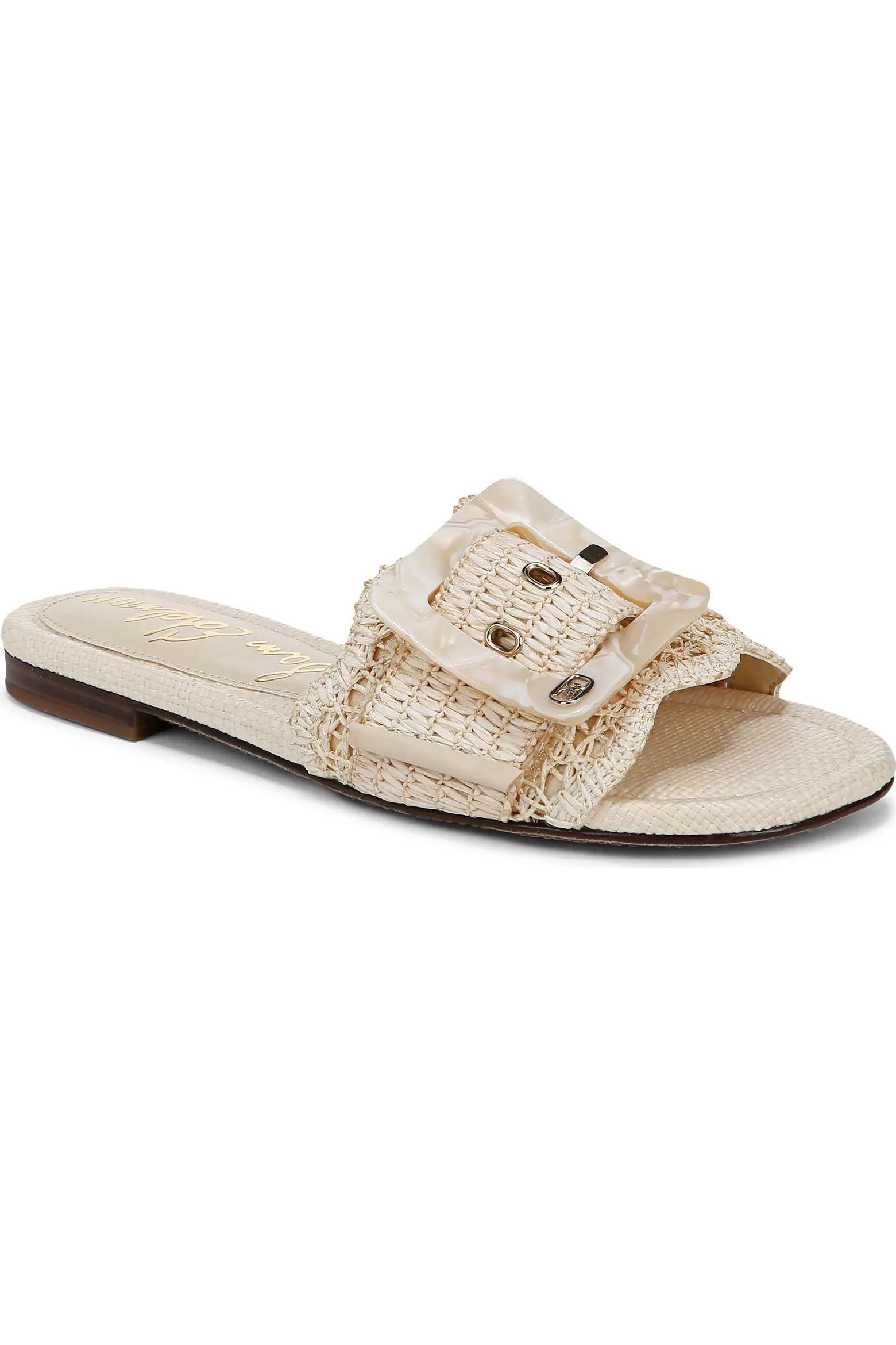 Bambi Raffia Buckle Slide Sandal (Women) | Nordstromrack | Nordstrom Rack