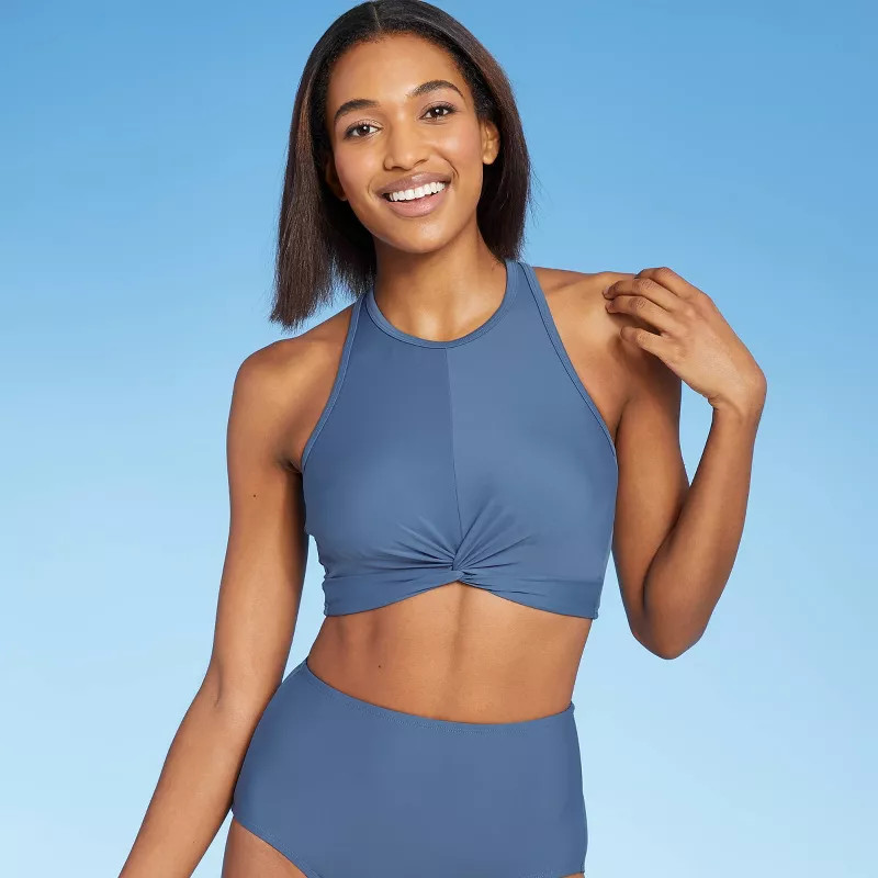 Women's Longline Twist Bikini Top - Kona Sol™ | Target