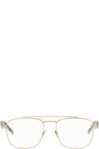 Gold SL 665 Glasses | SSENSE