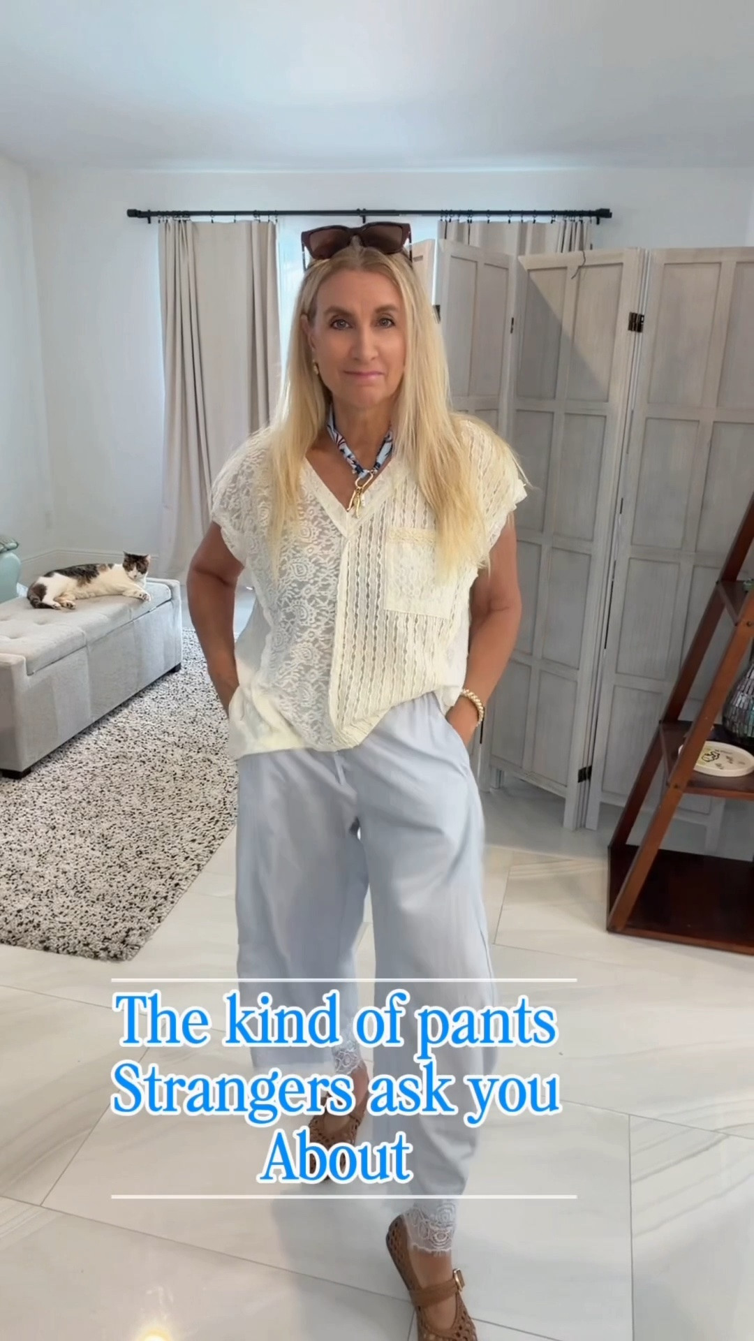 LACE Bottom boho style pants , ties with elastic waistband .
TONS of colors

#LTKOver40 #LTKootd #LTKmomlife