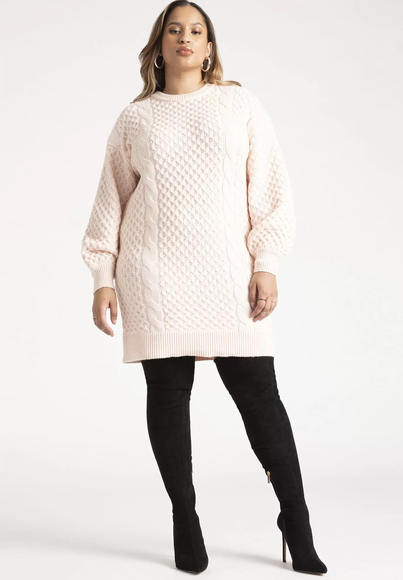 Tie Back Sweater Dress | Eloquii