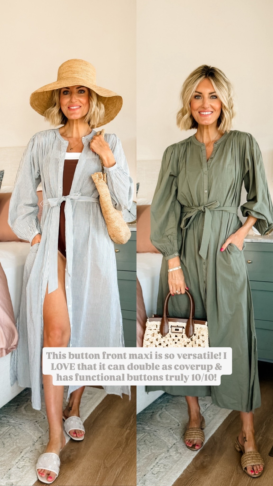 This dress is such a good staple for summer! Love that it can be worn on its own or as a swim coverup! Grab it while it’s 20% off! Wearing XS.

Loverly Grey, Target find, Target fashion, sale alert, maxi dress, swim coverup, spring dress, summer dress 

#LTKSwim #LTKSeasonal #LTKSaleAlert