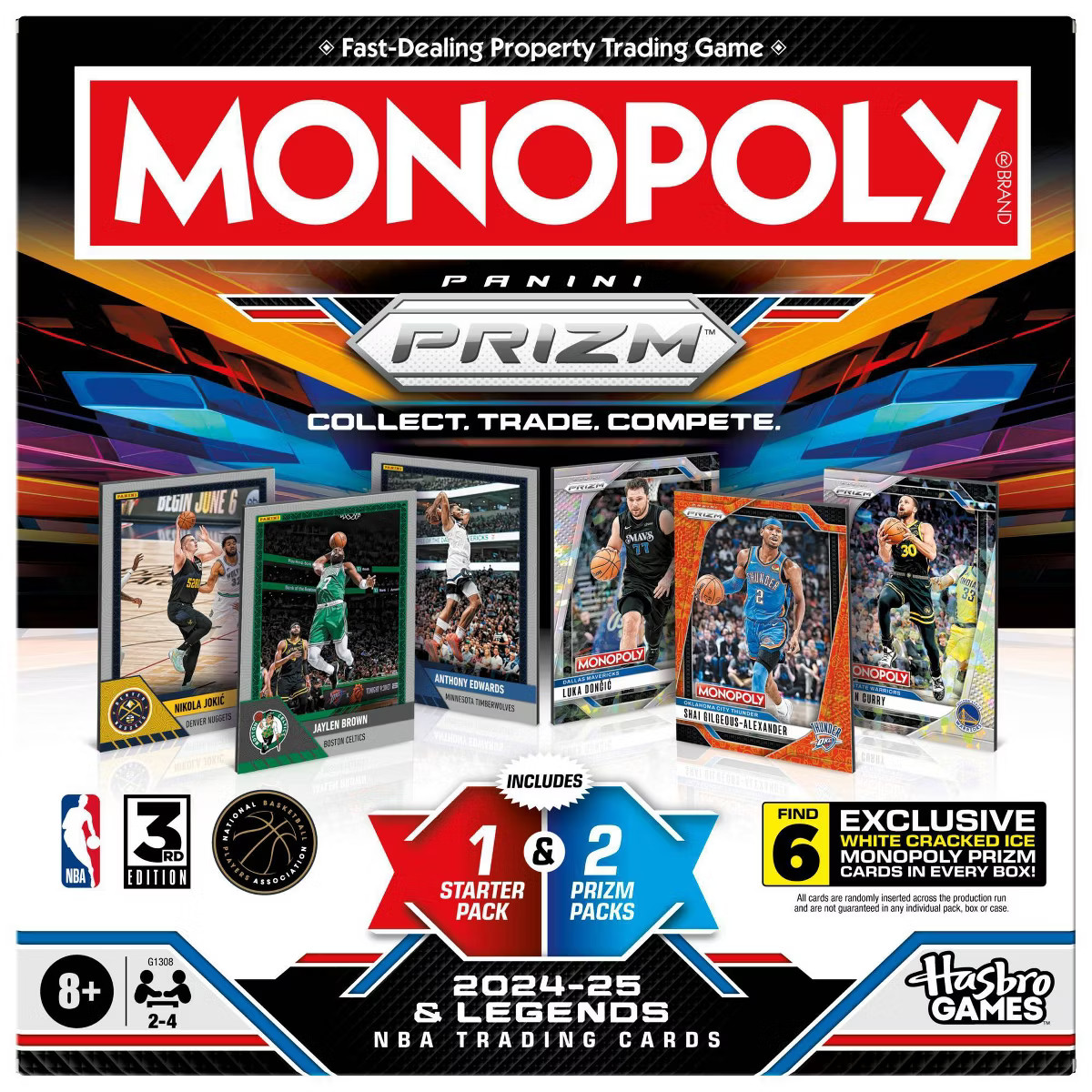 Monopoly Panini Prizm: NBA 3rd Edition Board Game | Target