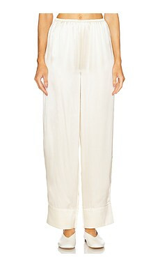 L'Academie by Marianna Tay Silk Pajama Pant in Beige from Revolve.com | Revolve Clothing (Global)