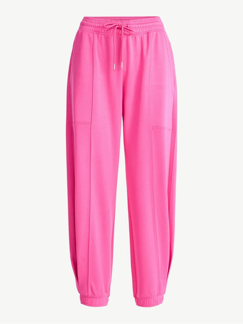 Scoop Women's and Women's Plus New Scubaknit Barrel Pants, Sizes XS-4X | Walmart (US)